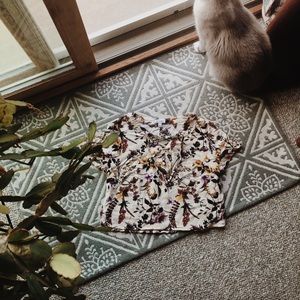 vintage floral crop top!
